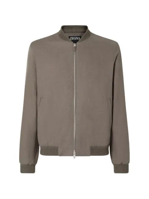 Oasi Lino bomber jacket by ZEGNA