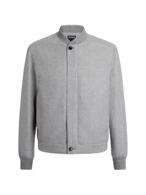 Oasi buttoned cashmere bomber jacket by ZEGNA