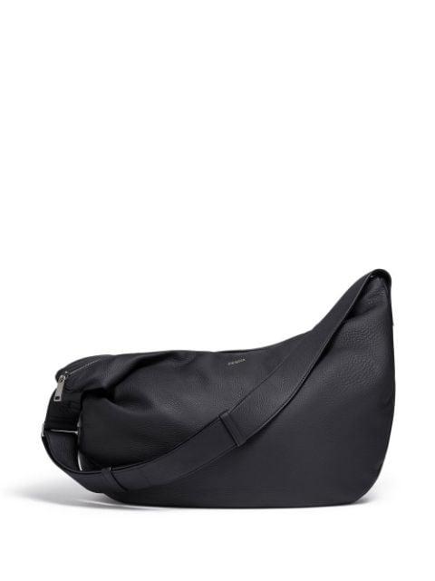 Panorama leather messenger bag by ZEGNA