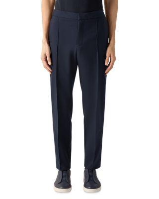 Regular Fit Pleated Wool Pants by ZEGNA