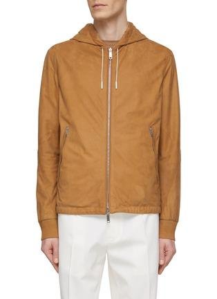 Reversible Hooded Zip Up Blouson Jacket by ZEGNA