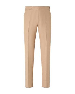 Slim Fit Oasi Lino Blue Flower Pants by ZEGNA