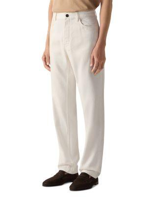 Slim Fit Stretch Cotton and Linen Roccia Jeans by ZEGNA