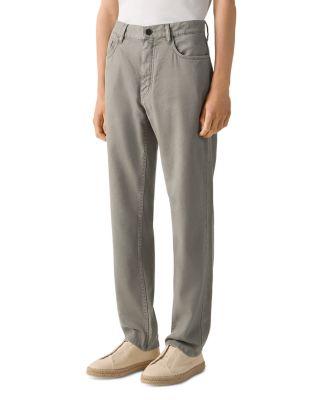 Slim Fit Stretch Cotton and Linen Roccia Jeans by ZEGNA