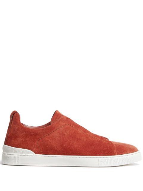 Triple Stitch suede sneakers by ZEGNA