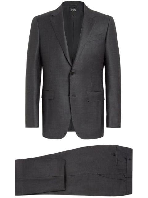 Trofeo single-breasted wool suit by ZEGNA