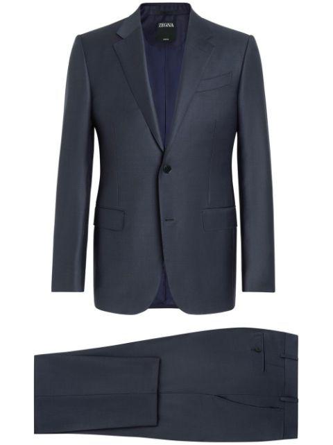 Trofeo single-breasted wool suit by ZEGNA