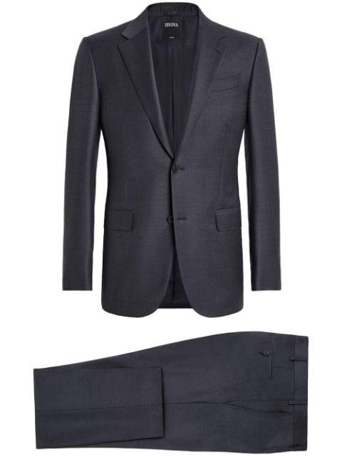Trofeo single-breasted wool suit by ZEGNA
