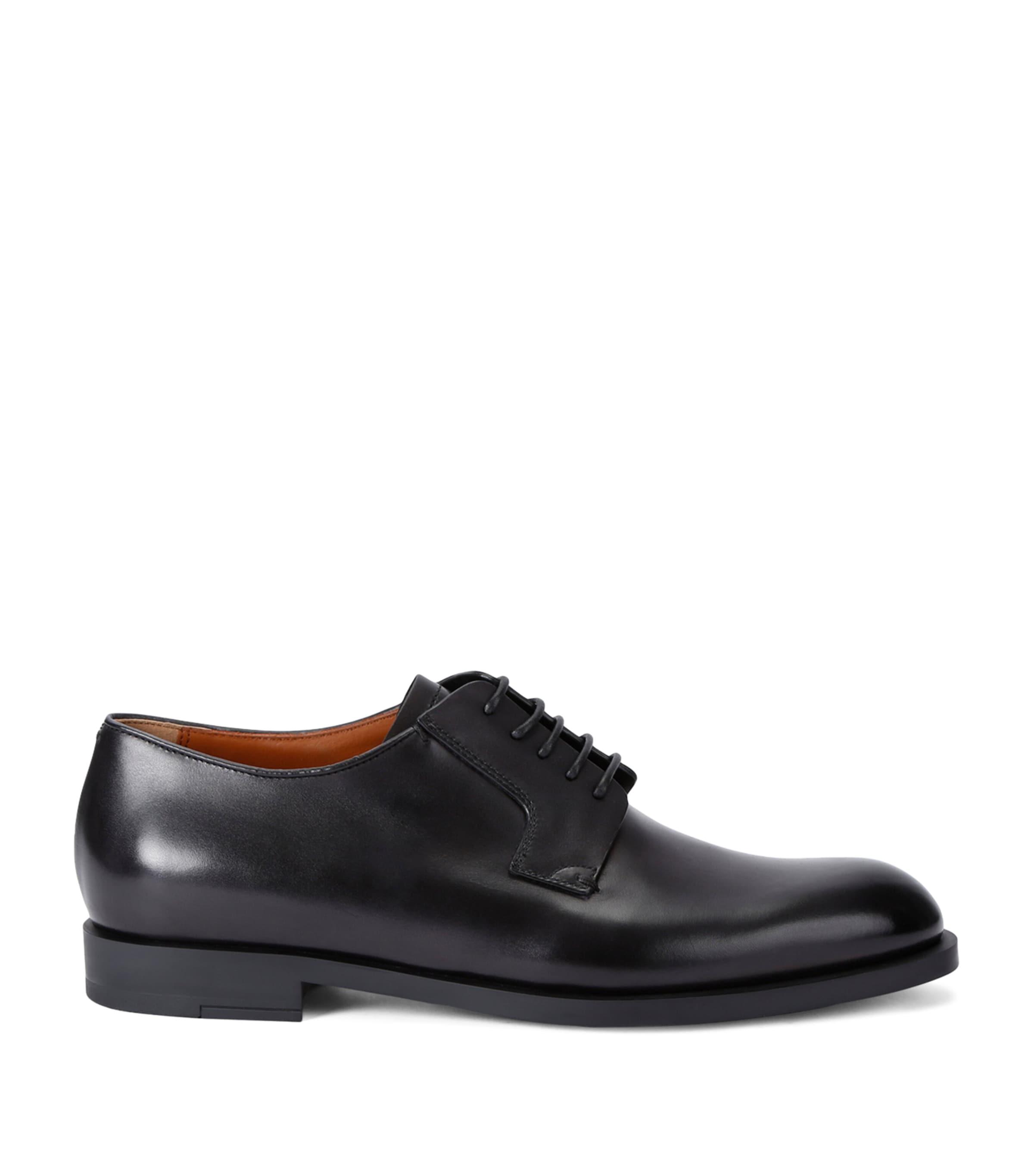 Zegna Leather Classic Flex Derby Shoes by ZEGNA