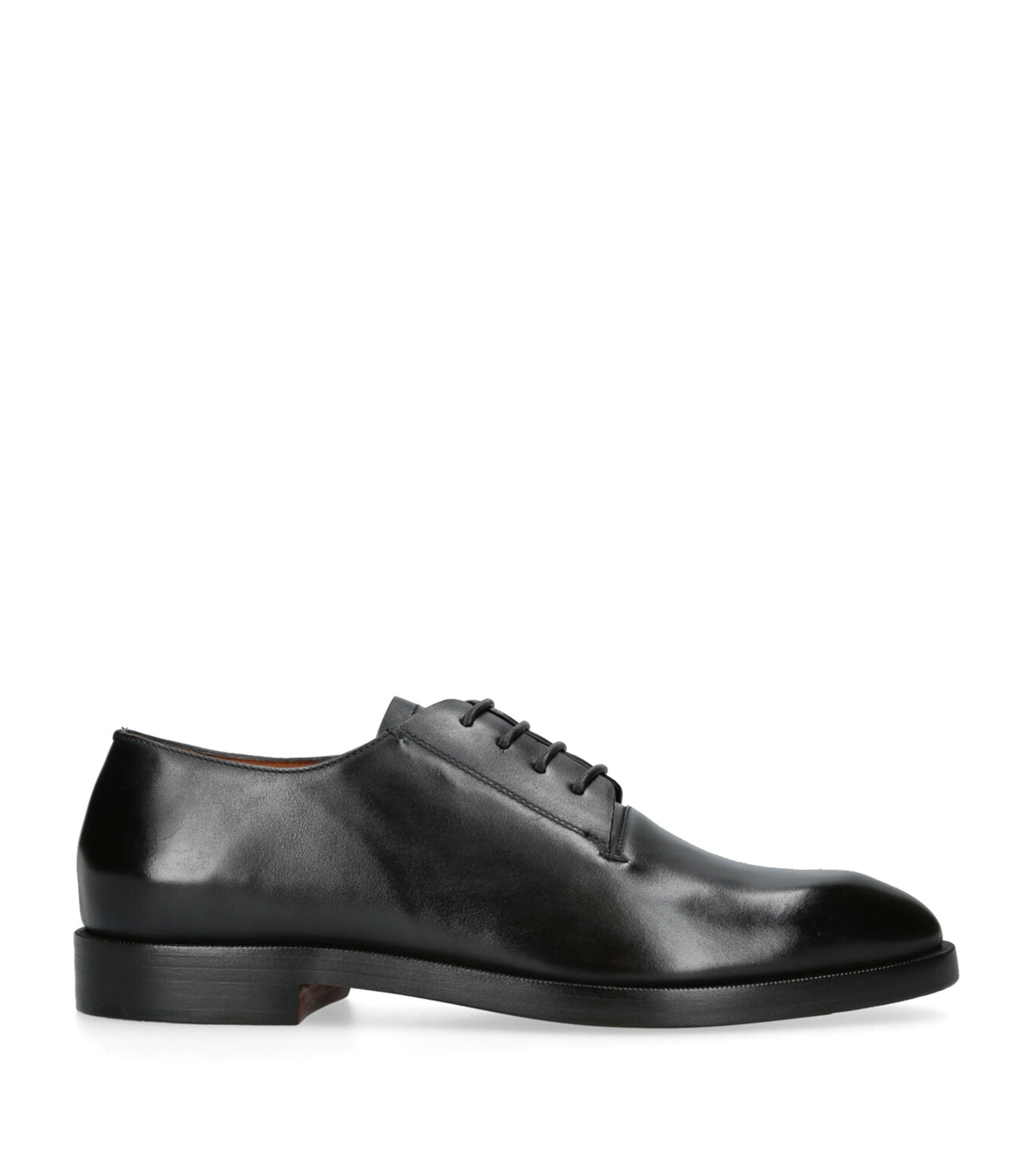 Zegna Leather Torino Derby Shoes by ZEGNA
