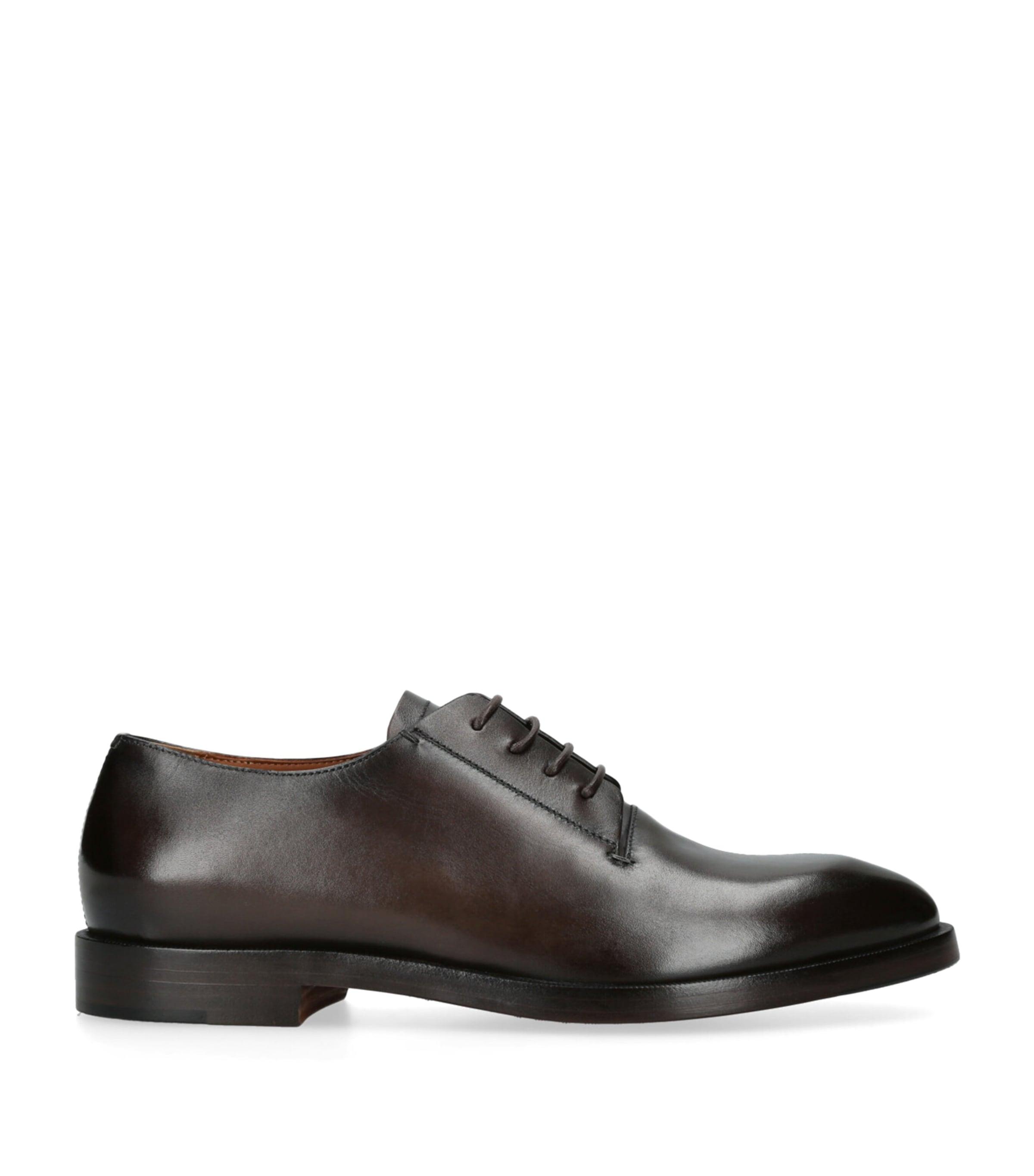 Zegna Leather Torino Derby Shoes by ZEGNA