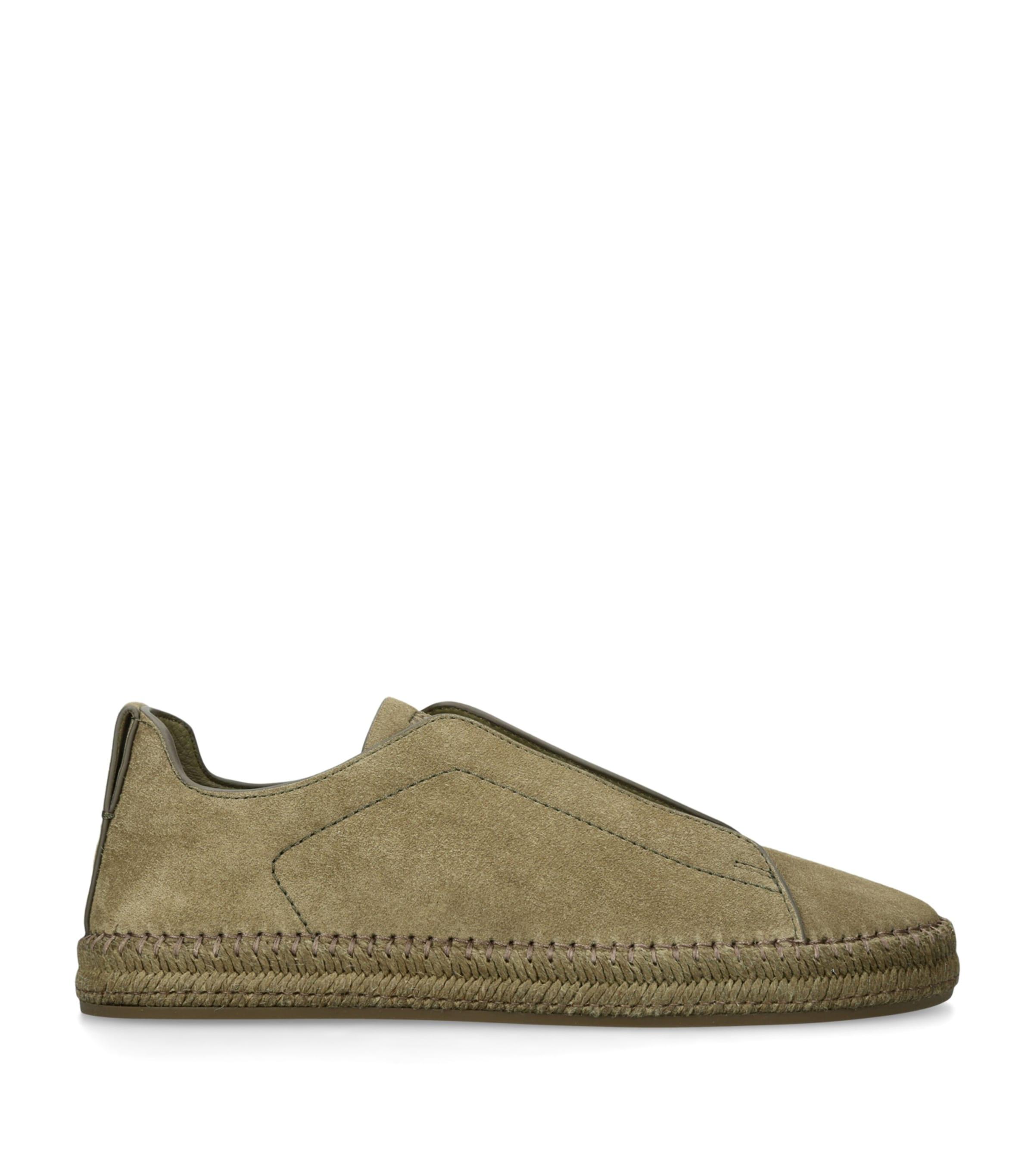 Zegna Suede Triple Stitch Espadrilles by ZEGNA