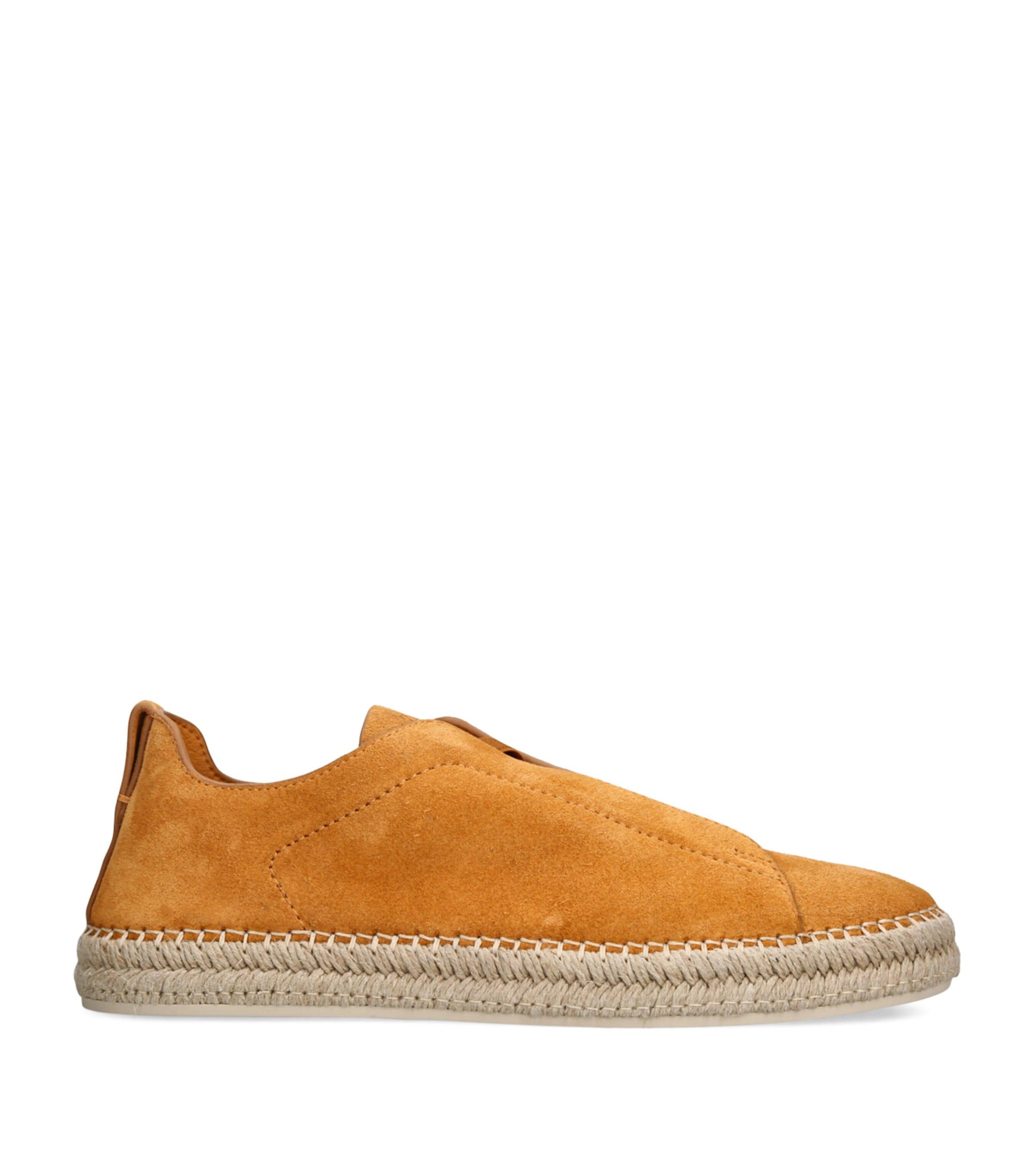 Zegna Suede Triple Stitch Espadrilles by ZEGNA