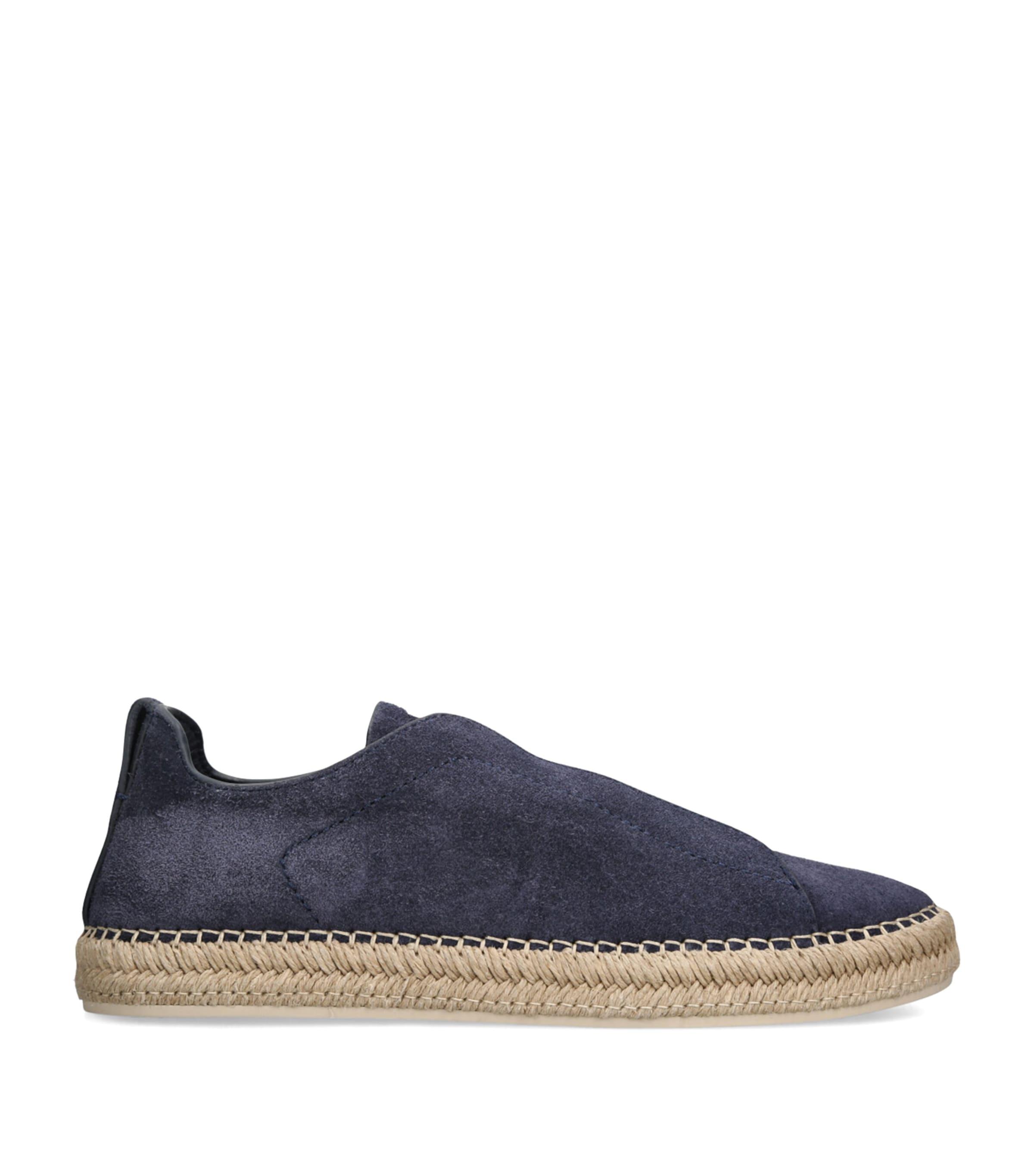 Zegna Suede Triple Stitch Espadrilles by ZEGNA