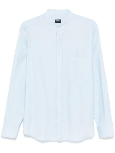 band-collar shirt by ZEGNA