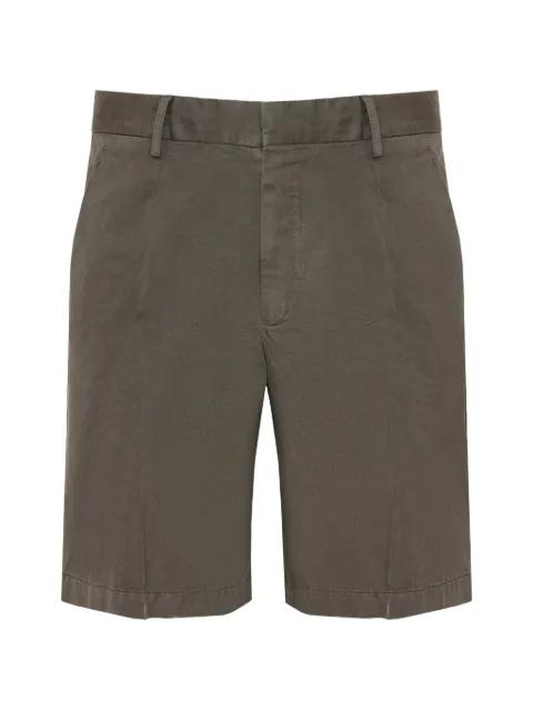 belt-loops linen chino shorts by ZEGNA