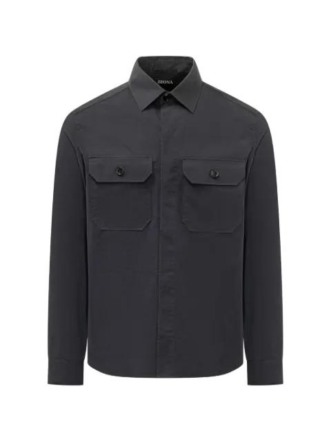 button-flap pocket overshirt by ZEGNA