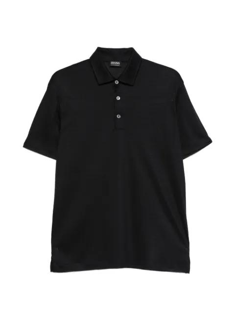 button wool polo shirt by ZEGNA