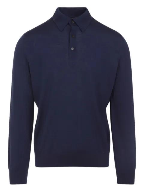 buttoned long-sleeve polo shirt by ZEGNA