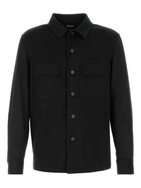 cashmere pocket-detail overshirt by ZEGNA