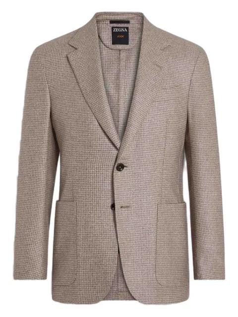 checked button blazer by ZEGNA