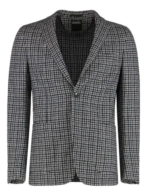 checked single-breasted blazer by ZEGNA