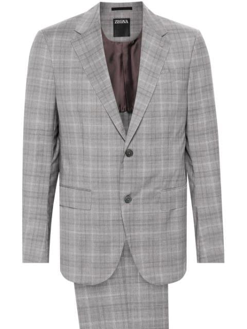 checked single-breasted suit by ZEGNA