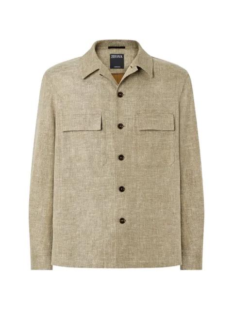 chest-pocket shirt jacket by ZEGNA