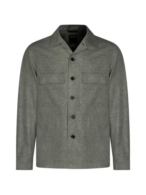 chest-pocket shirt jacket by ZEGNA