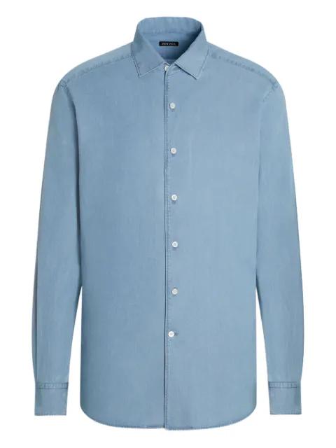 cotton long-sleeve shirt by ZEGNA