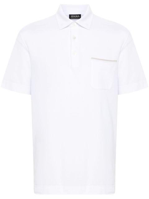 cotton piqué polo shirt by ZEGNA