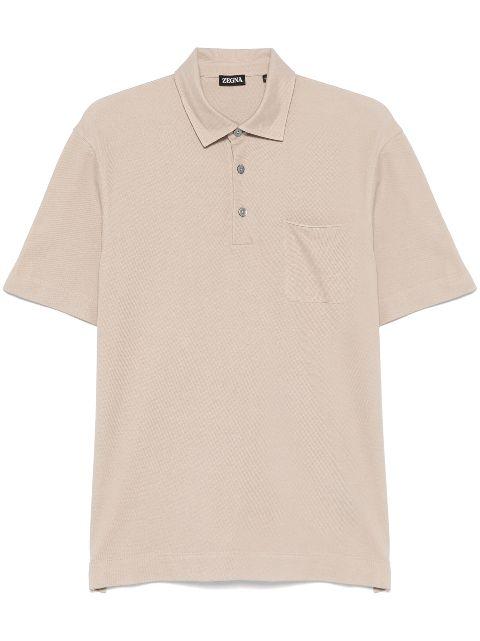 cotton polo shirt by ZEGNA