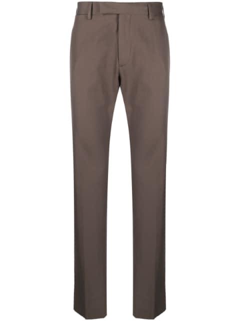 cotton tailored trousers by ZEGNA