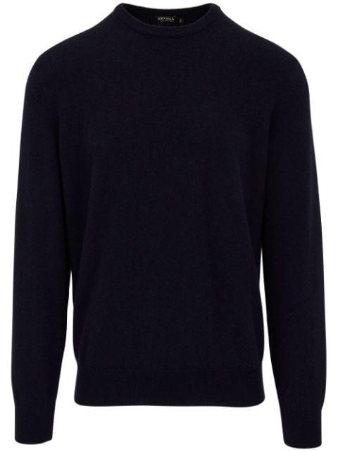 crew neck cashmere jumper by ZEGNA