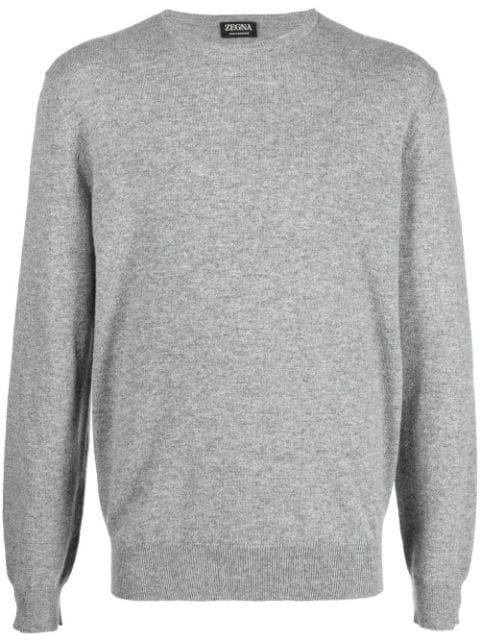 crew neck cashmere sweater by ZEGNA