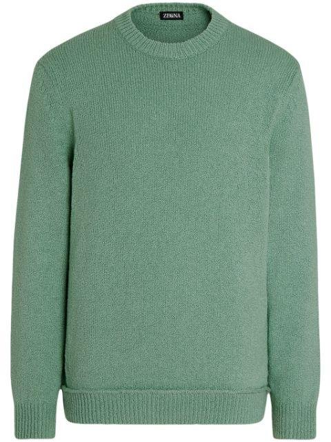 crew-neck ribbed jumper by ZEGNA