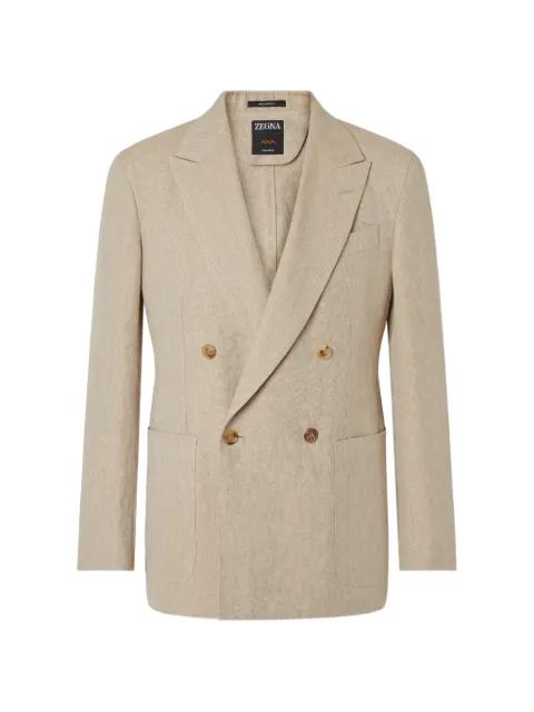 double-breasted oasi jacket by ZEGNA