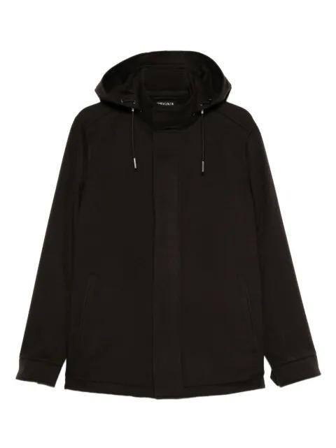 drawstring-hood coat by ZEGNA