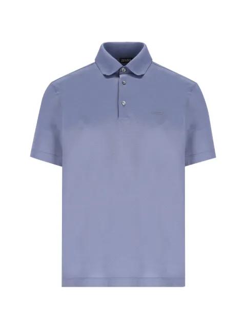 embroidered short-sleeved polo shirt by ZEGNA