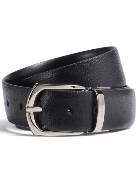 engraved logo reversible belt by ZEGNA