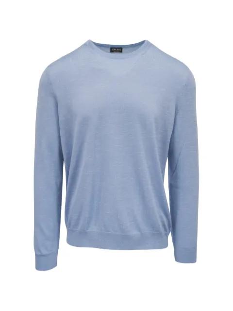 fine-knit crew-neck sweater by ZEGNA