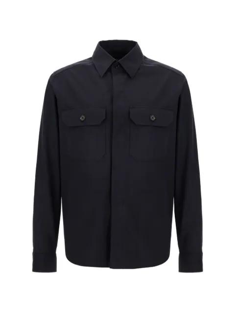 flap-pocket shirt jacket by ZEGNA