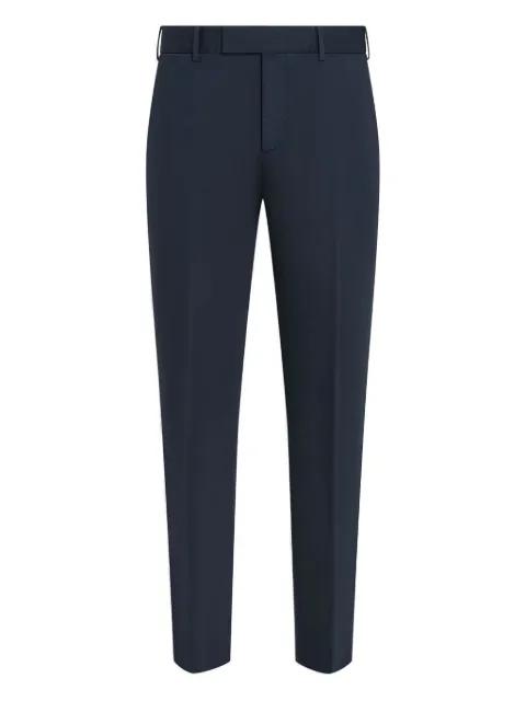 flat-front tapered trousers by ZEGNA
