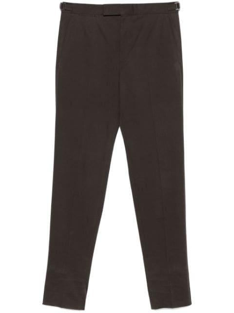 gabardine-weave trousers by ZEGNA