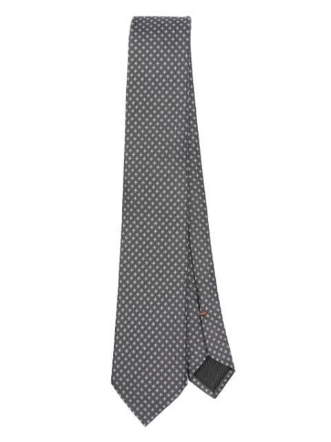 geometric-pattern silk tie by ZEGNA