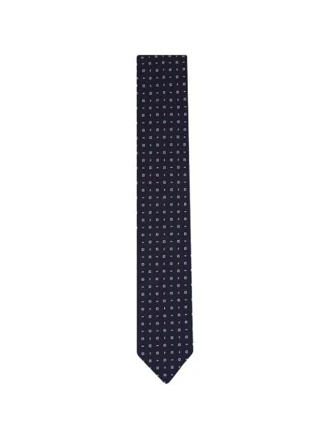 geometric-pattern silk tie by ZEGNA