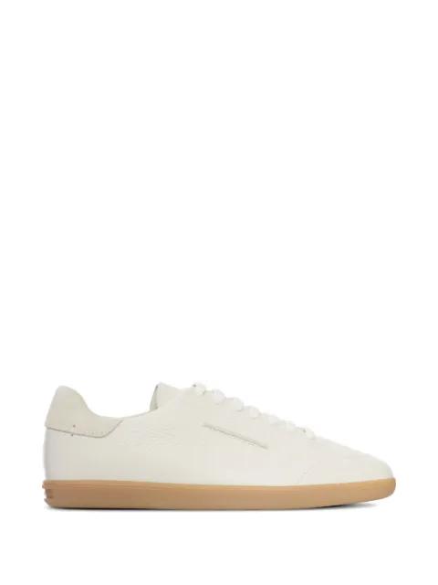 grained-leather sneakers by ZEGNA