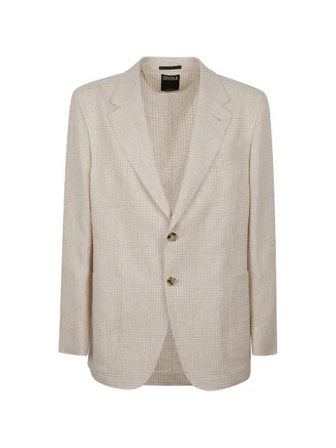 houndstooth-pattern blazer by ZEGNA