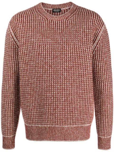 jacquard-knit cashmere jumper by ZEGNA