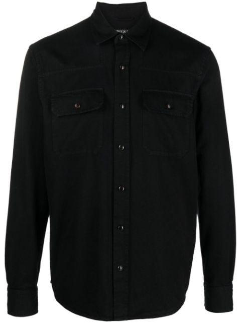 knitted long-sleeve polo shirt by ZEGNA